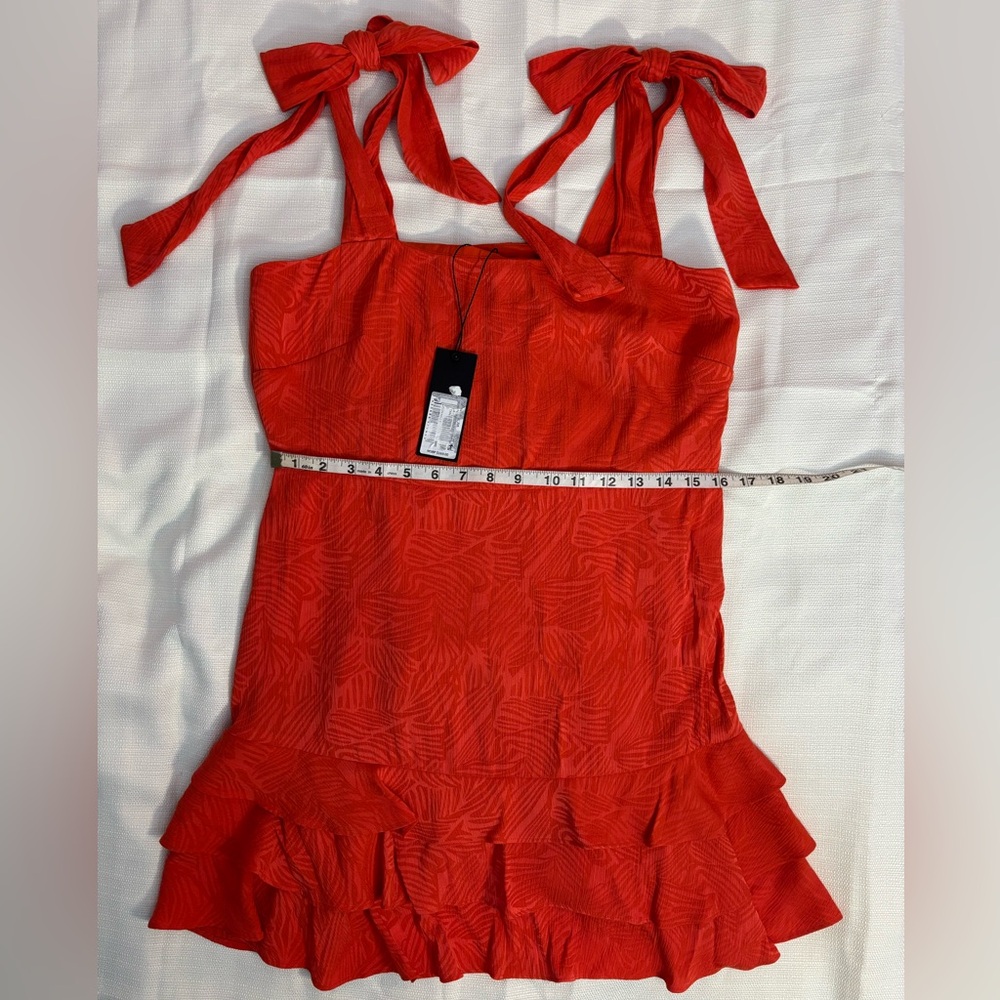 Gianni Bini Summer Red Mini Dress Sz 10 NWT | Gianni Bini Mini Dress | Summer - - Picture 2 of 5